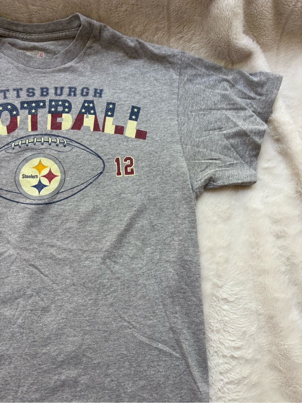 Vintage NFL Pittsburgh Steelers Troy Polamalu 43 Graphic Tee Size M - Picture 4 of 6